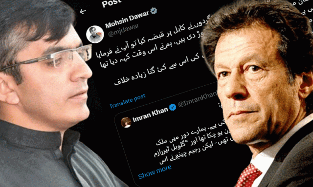 ملک میں دہشتگردی سے متعلق عمران خان کی ٹوئٹ پر محسن داوڑ کا جوابی وار